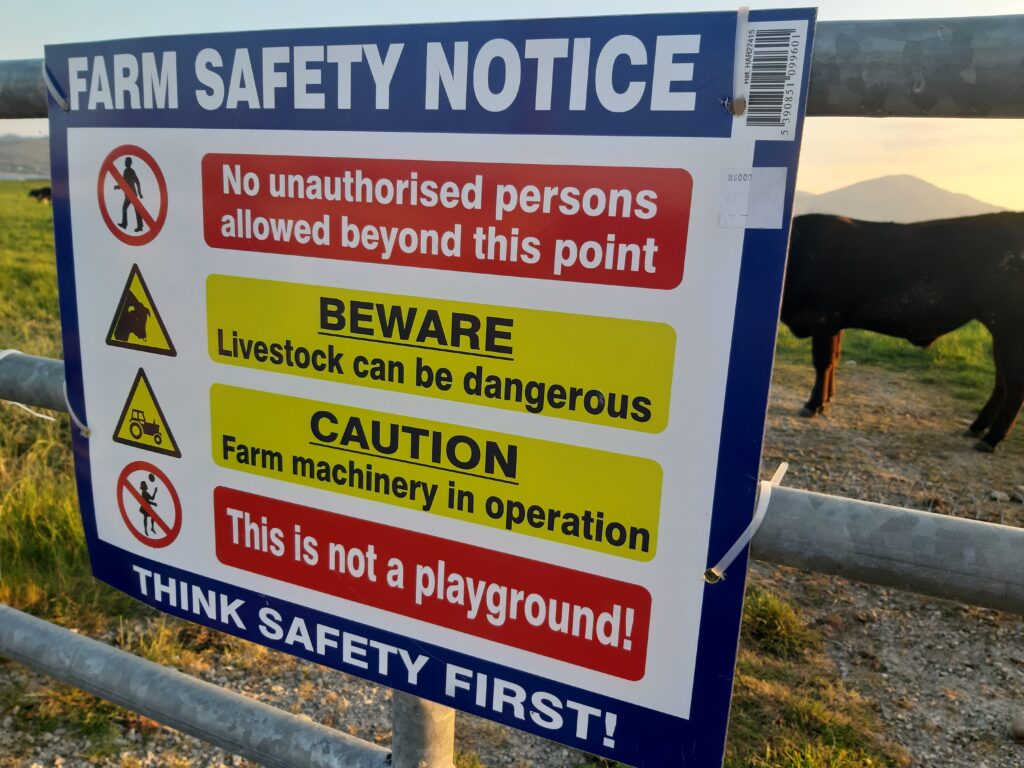 Minister Heydon on farm safety. Cavan gardaí farm HSA