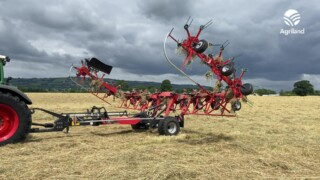 Video: Kverneland brings its biggest tedder to Ireland