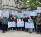 Watch: Protesters demand 'justice' for ash dieback farmers